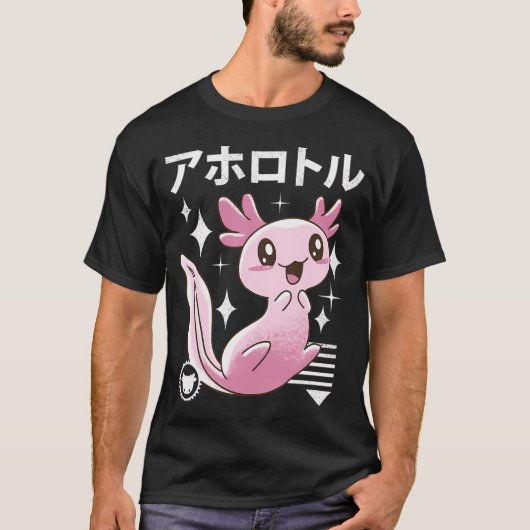 Kawaii Axolotl T-Shirt (Vorderseite)