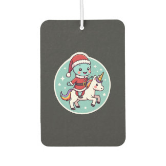 Kawaii Axolotl Unicorn Xmas Santa Merry Christmas  Autolufterfrischer