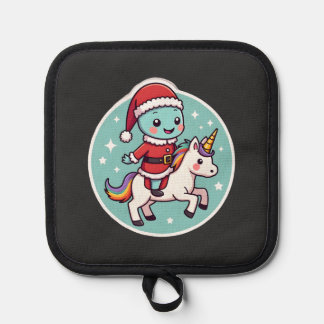 Kawaii Axolotl Unicorn Xmas Santa Merry Christmas  Topflappen