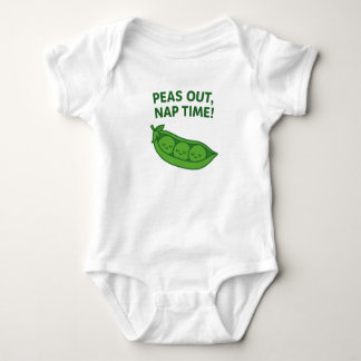 Kawaii Baby Bodysuie– Peas Out Nap Time Outfit Baby Strampler
