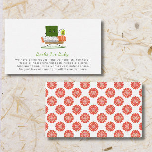 Kawaii Baby: Bücher für Sushi und Lachs Begleitkarte