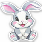 Kawaii Baby Bunny Sticker (Vorderseite)