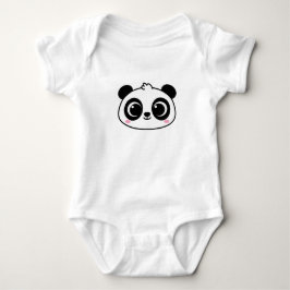 Kawaii Baby Panda Face Strampler