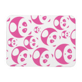 Kawaii Baby Pink und White Panda Muster Magnet (Horizontal)