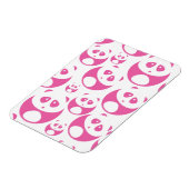 Kawaii Baby Pink und White Panda Muster Magnet (Linke Seite)
