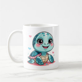 Kawaii-Baby-Schildkröten-Tasse Kaffeetasse