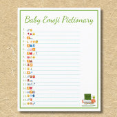 Kawaii Baby Shower: Sushi Baby Emoji Pictionary Flyer