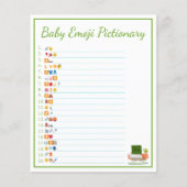 Kawaii Baby Shower: Sushi Baby Emoji Pictionary Flyer (Vorne)