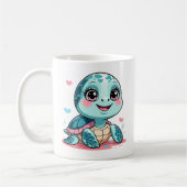 Kawaii Baby Turtle Mug Kaffeetasse (Links)
