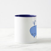 Kawaii Baby-Wal- und Mutterwhale Tasse (Zentrum)