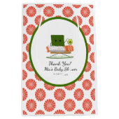 Kawaii Babydusche: Sushi und Salmon Roll Thema Mittlere Geschenktüte (Vorderseite)