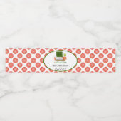 Kawaii Babydusche: Sushi und Salmon Roll Thema Wasserflaschenetikett (Einzelnes Label)