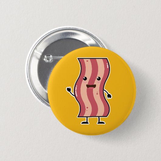 Kawaii Bacon: Die besten Freunde für immer BESTE F Button (Vorne & Hinten)