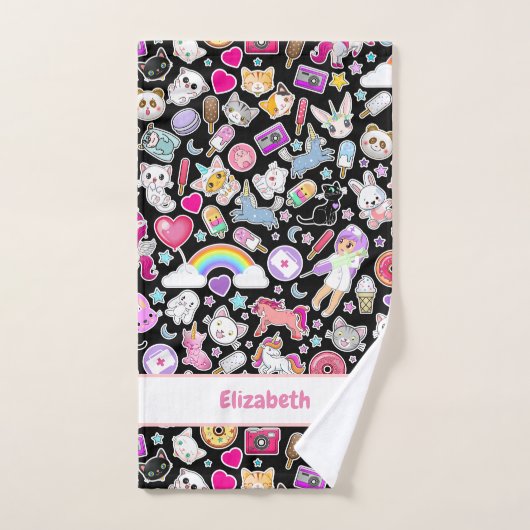 Kawaii Badhandtuch Set (Handtuch)