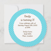 Kawaii Banana Birthday Party Einladung (Rückseite)