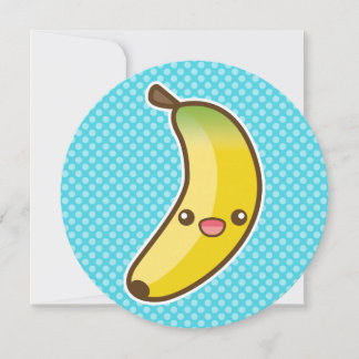 Kawaii Banana Birthday Party Einladung