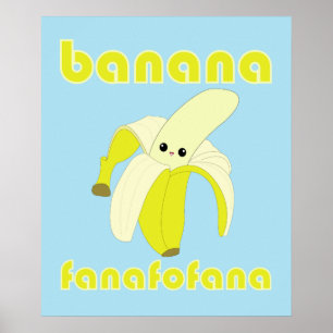 Kawaii Banana Fanafofana Poster