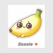 Kawaii-Banane Aufkleber (Blatt)