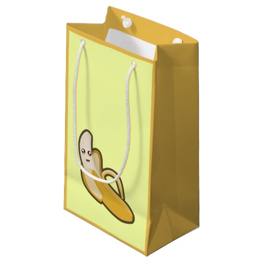 Kawaii Banane Kleine Geschenktüte (Vorderseite Schrägansicht)