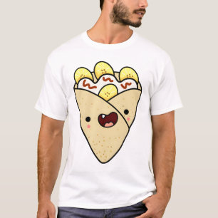 Kawaii Bananen- und Sahne-Crepe T-Shirt