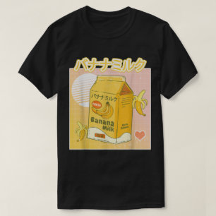 Kawaii-Bananenmilch Japanisches Ästhetik-Design T-Shirt