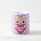 Kawaii Bärn-Herz-Liebe Sie Tasse (Mittel)