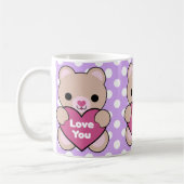 Kawaii Bärn-Herz-Liebe Sie Tasse (Links)