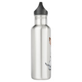 Kawaii Basenji Puppy Edelstahlflasche (Links)