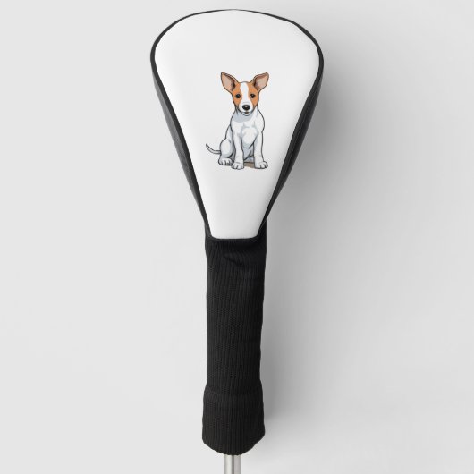 Kawaii Basenji Puppy Golf Headcover (Vorderseite)