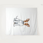 Kawaii Basenji Puppy Wandteppich (Vorderseite (Horizontal))