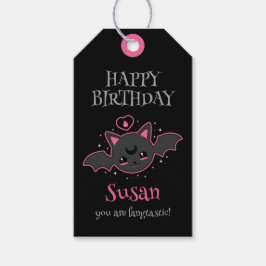 Kawaii Bat Halloween Geburtstagsparty Geschenkanhänger