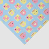 Kawaii Battenberg Cake & Cup of Tea Seidenpapier (Ausschnitt)