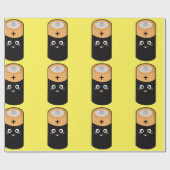 Kawaii Batterie Geschenkpapier (Flach)