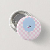 KAWAII-BAUMWOLLE CANDY CHECKERBOARD-BUTTON-SCHALTF BUTTON (Vorne & Hinten)