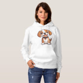 Kawaii Beagle Puppy Hoodie (Vorne ganz)