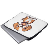 Kawaii Beagle Puppy Laptopschutzhülle (Vorne Knopf)