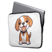 Kawaii Beagle Puppy Laptopschutzhülle (Vorderseite Links)