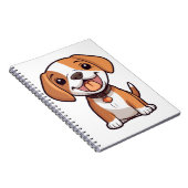 Kawaii Beagle Puppy Notizblock (Rechte Seite)