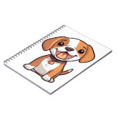 Kawaii Beagle Puppy Notizblock (Linke Seite)