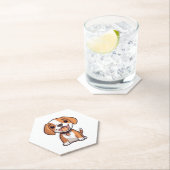 Kawaii Beagle Puppy Untersetzer (Vor Ort)