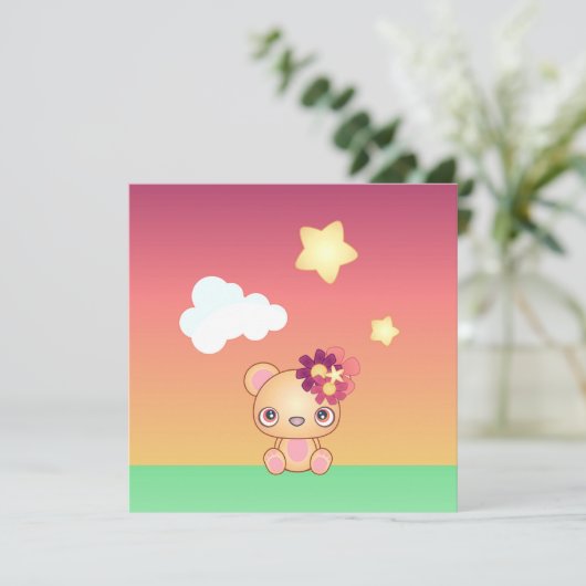 Kawaii Bear (Stehend Vorderseite)