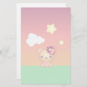 Kawaii Bear Briefpapier (Vorne/Hinten)