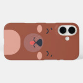 Kawaii Bear Face Süße Tier Case-Mate iPhone Hülle (Rückseite (Horizontal))