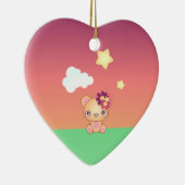 Kawaii Bear Keramikornament (Rechts)
