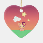 Kawaii Bear Keramikornament (Hinten)