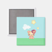 Kawaii Bear Magnet (Vorderseite/Rückseite)