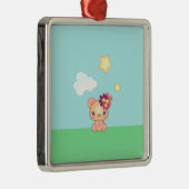 Kawaii Bear Ornament Aus Metall (Rechts)