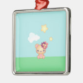 Kawaii Bear Ornament Aus Metall (Links)
