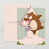 Kawaii Bear Postkarte (Vorne/Hinten)