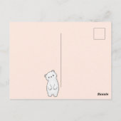 Kawaii Bear Postkarte (Rückseite)
